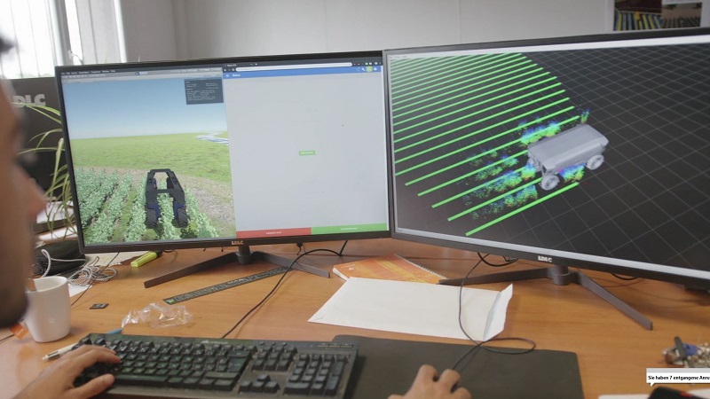 simulation vision 3D robot agricole ifm